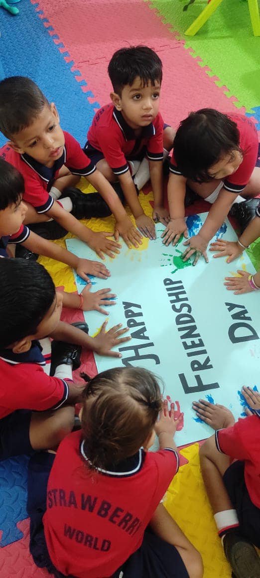 Children activity at Strawberry World Preschool